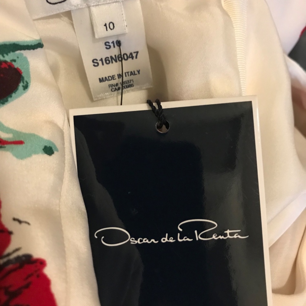NWT Oscar de la renta floral silk dress - Picture 9 of 9